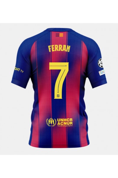 Barcelona Ferran Torres #7 Jalkapallovaatteet Kotipaita 2025-26 Lyhythihainen Barcelona Ferran Torres #7 Jalkapallovaatteet Kotipaita 2025-26 Lyhythihainen